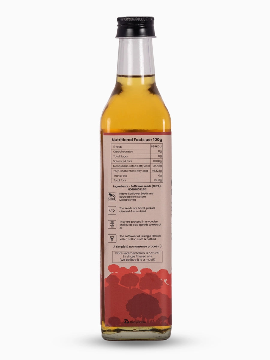 Wood Pressed Safflower Oil